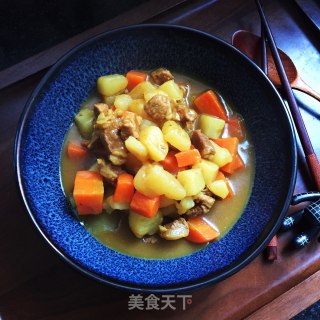 咖喱肉块炖土豆的做法步骤：10