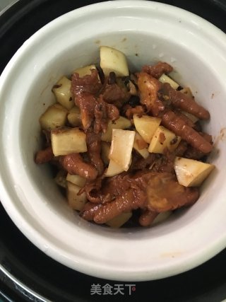 白萝卜蒸凤爪的做法步骤：5