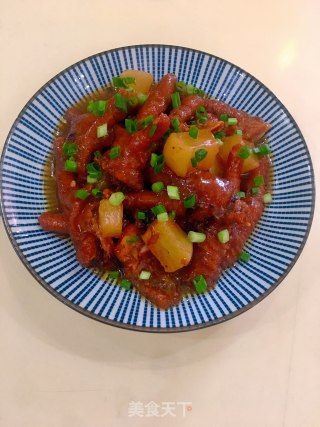 白萝卜蒸凤爪的做法步骤：6