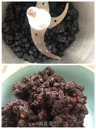 蓝莓干果酱的做法步骤：2