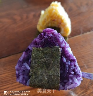 紫薯芝士饭团的做法步骤：7