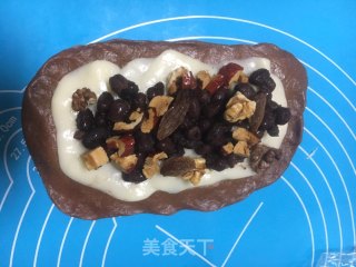 巧克力麻糬软欧的做法步骤：7