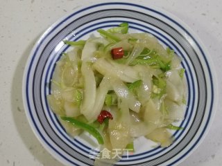 陈醋炝老黄瓜的做法步骤：5