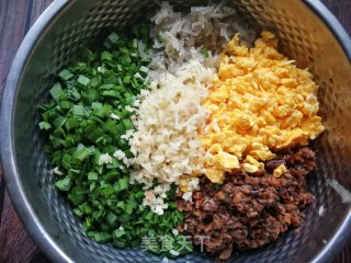 平菇韭菜粉条鸡蛋饺的做法步骤：19