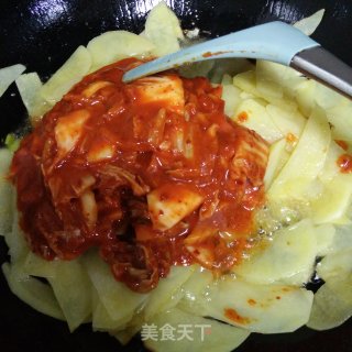 辣白菜土豆片的做法步骤：6