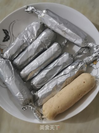 鸡肉肠（不用模具）的做法步骤：8