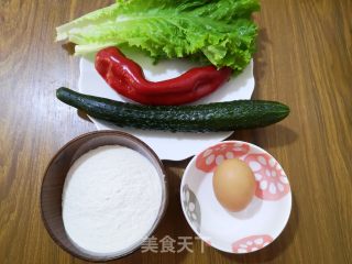时蔬夹饼的做法步骤：1