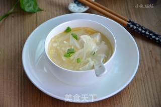 萝卜豆腐虾皮汤的做法步骤：8