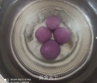 紫薯豆沙圆子的做法步骤：5