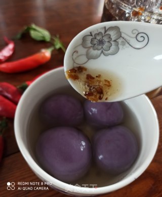 紫薯豆沙圆子的做法步骤：7