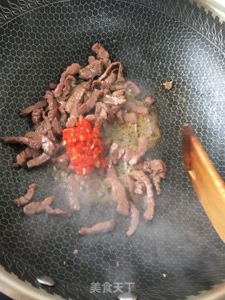 扁豆炒牛肉的做法步骤：17