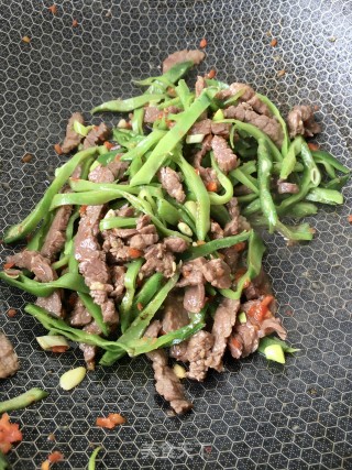 扁豆炒牛肉的做法步骤：19