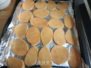 烤地瓜片的做法步骤：4