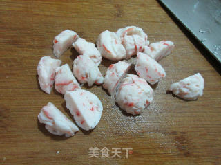虾味球青菜面疙瘩的做法步骤：3