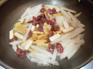 萝卜煮年糕的做法步骤：5
