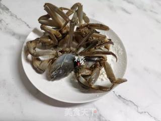 蟹蒸年糕的做法步骤：2