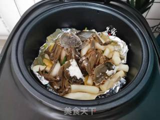 蟹蒸年糕的做法步骤：4