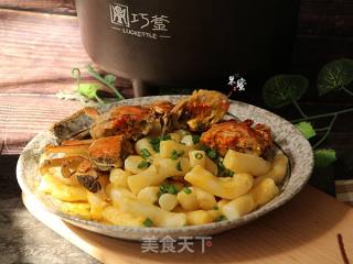 蟹蒸年糕的做法步骤：6