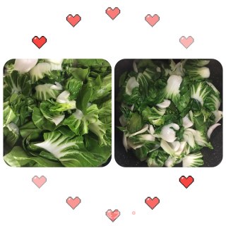 油渣炒青菜的做法步骤：2