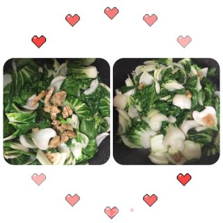 油渣炒青菜的做法步骤：3