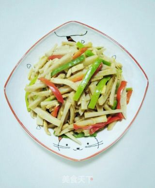 鸡肉炒莲藕的做法步骤：8