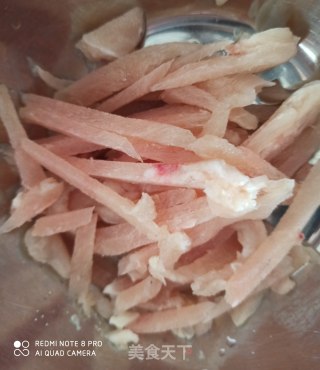 彩椒鸡丝的做法步骤：2