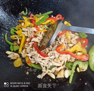 彩椒鸡丝的做法步骤：8