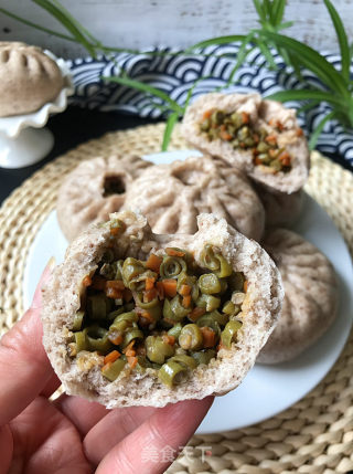 酱香豇豆黑麦包的做法步骤：17