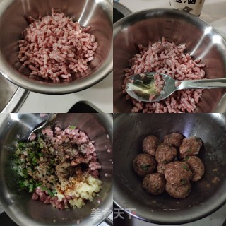 冬日冬瓜菠菜羊肉丸子汤的做法步骤：1