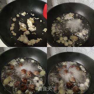 冬日冬瓜菠菜羊肉丸子汤的做法步骤：3