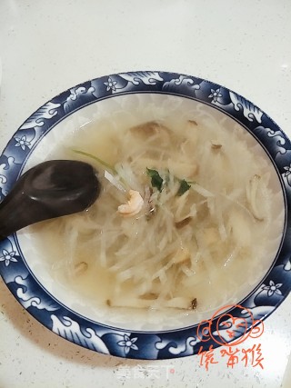 海米萝卜丝汤的做法步骤：8