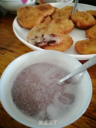 红豆黄金饼的做法步骤：7