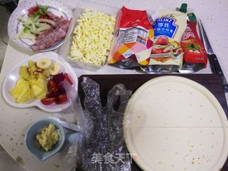 双味披萨的做法步骤：1