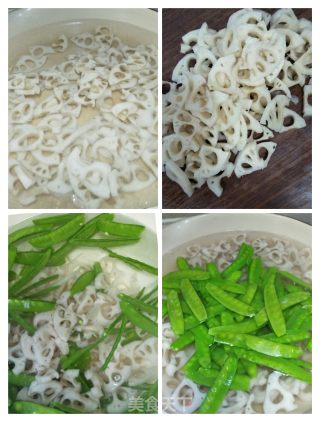 清炒藕荷的做法步骤：3