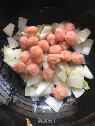 虾丸冬瓜汤的做法步骤：5