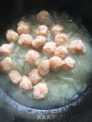 虾丸冬瓜汤的做法步骤：8