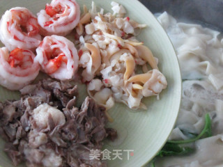 海鲜羊肉烩面的做法步骤：11