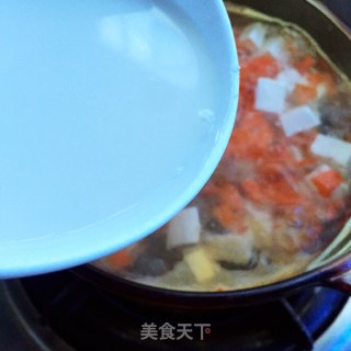 虾仁青豆嫩豆腐汤的做法步骤：6