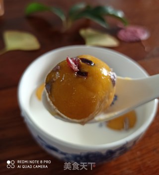 牛奶南瓜蔓越莓圆子的做法步骤：7