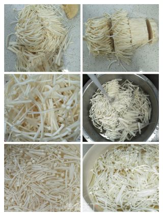 金针菇炒荷兰豆的做法步骤：2