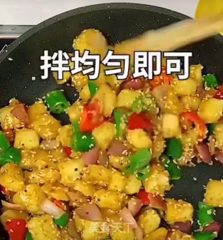 家常炒四丁的做法步骤：6