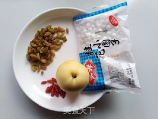 生梨桂花小圆子的做法步骤：1