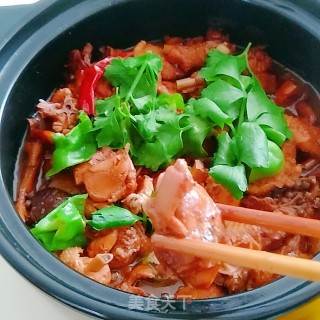 鸡公煲的做法步骤：12