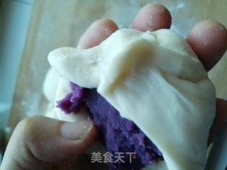 紫薯包，红豆包，豆浆的做法步骤：17