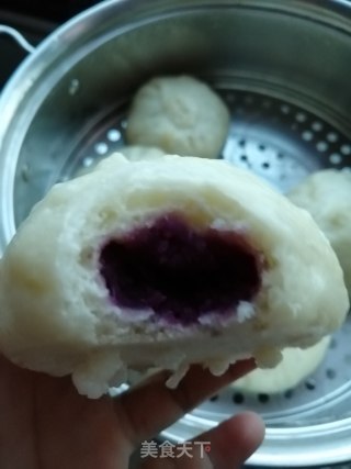 紫薯包，红豆包，豆浆的做法步骤：25
