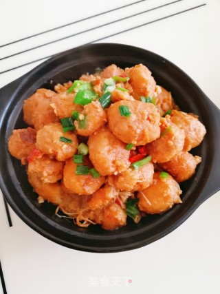 金针菇烧藕丸子的做法步骤：6