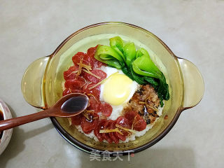 腊味煲仔饭的做法步骤：11