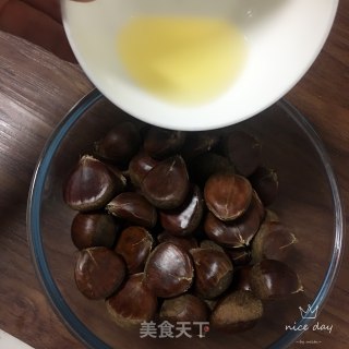 白砂糖烤板栗的做法步骤：3