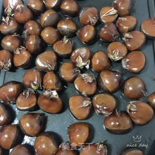 白砂糖烤板栗的做法步骤：7