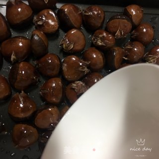白砂糖烤板栗的做法步骤：8
